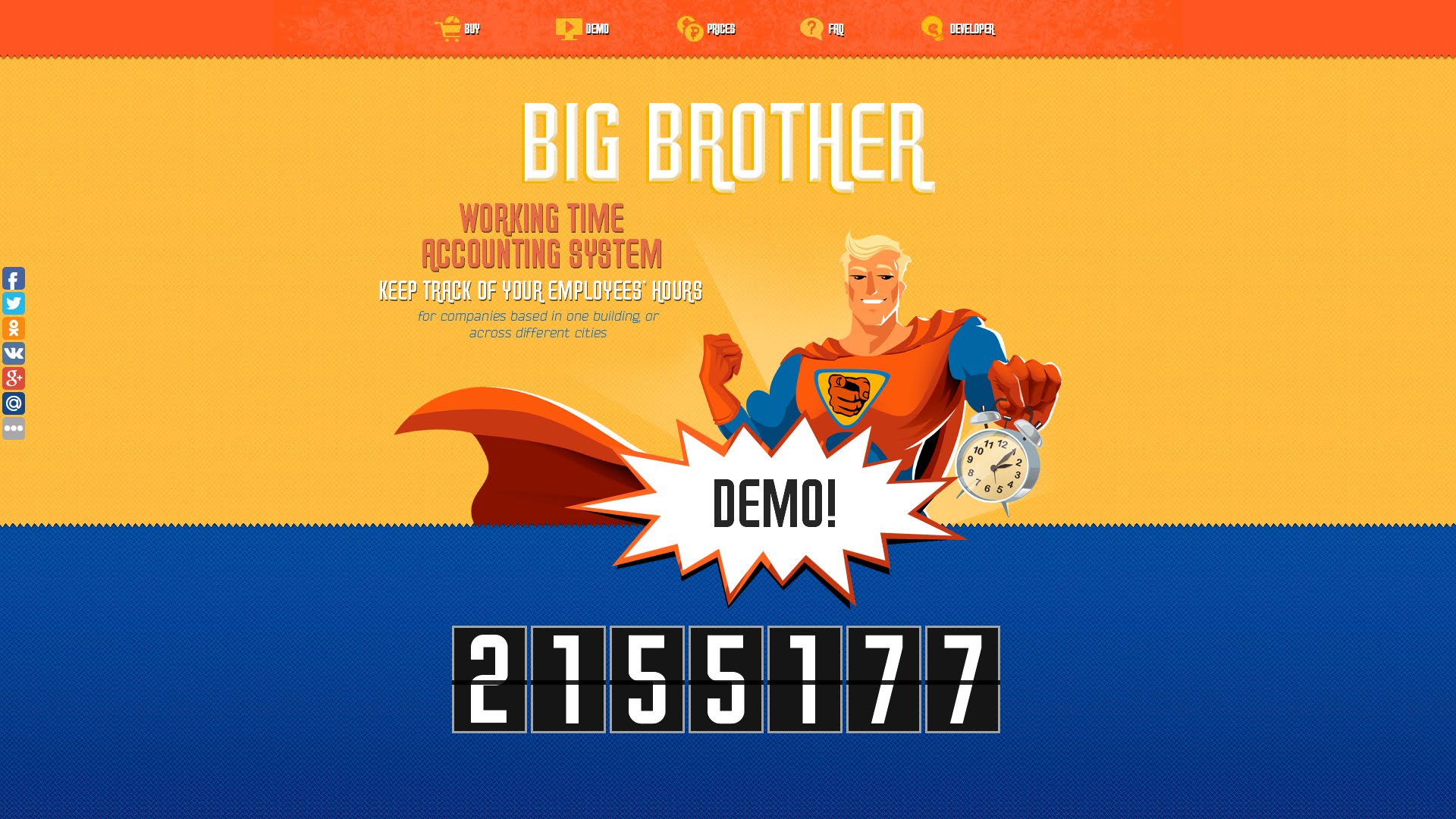 Big Brother, working time accounting system for companies