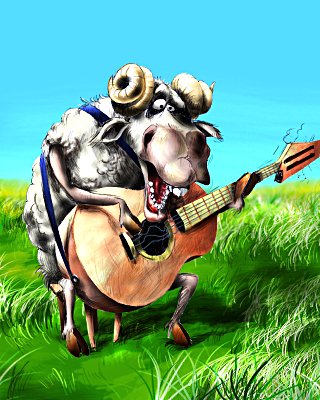 Musician sheep