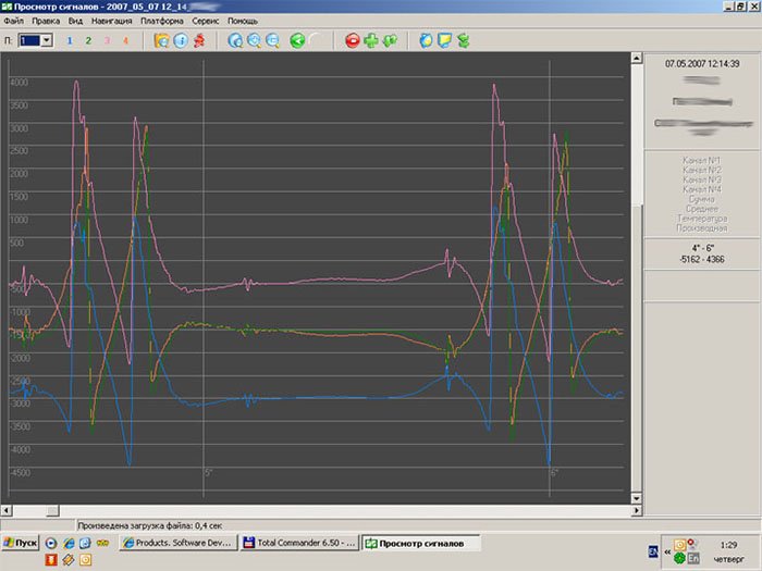 Development of platform for recording transmitted weight measurement data