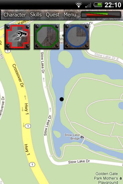 Geolocation game features