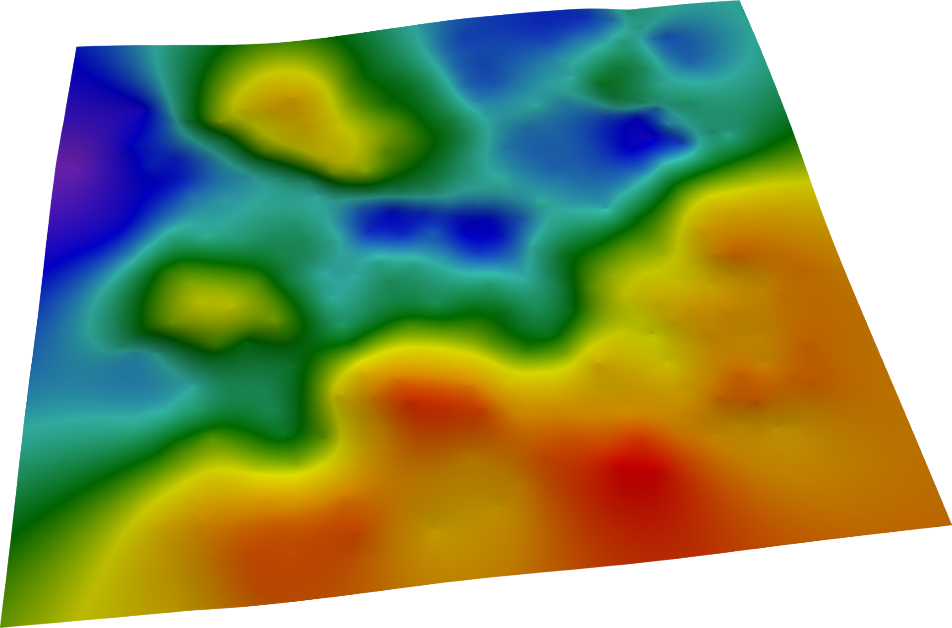 3D Kriging interpolation