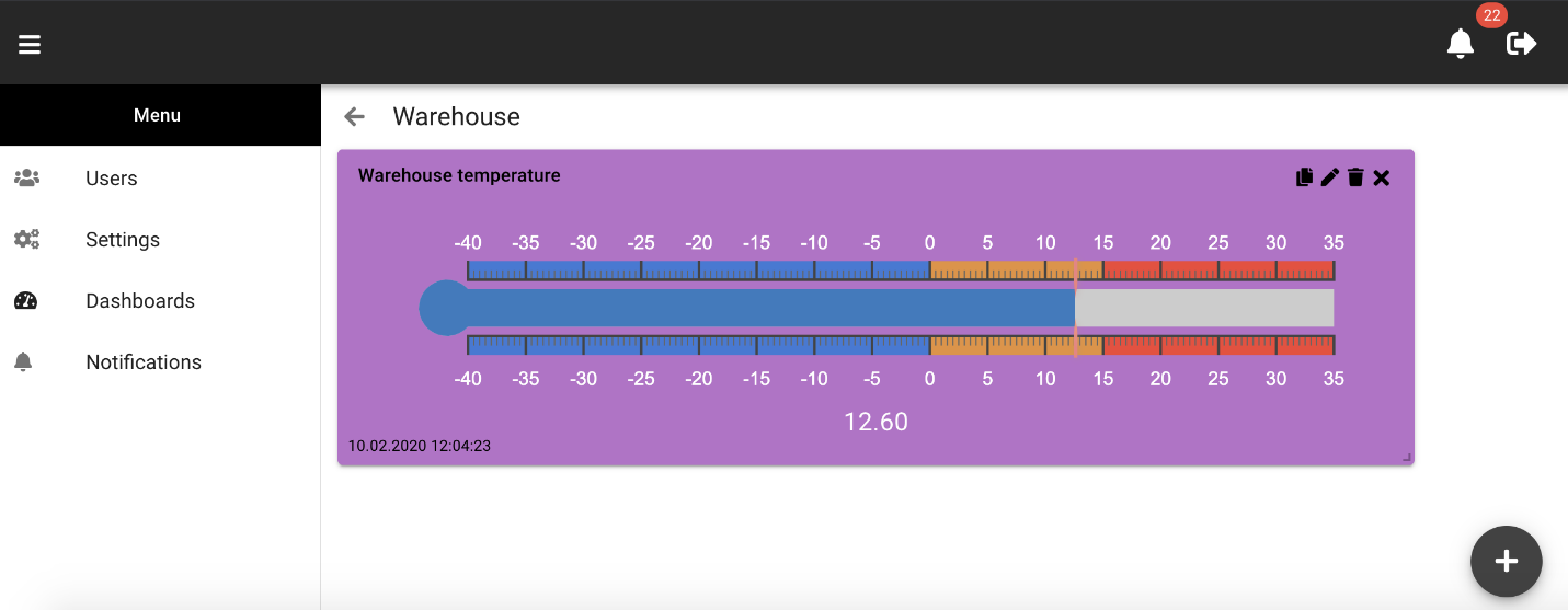 React thermometer