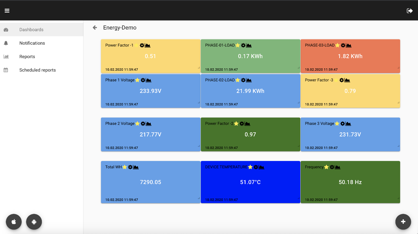 React web-interface